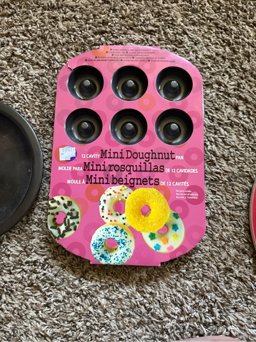 Mini Doughnut Pan - Pink 12-Cavity